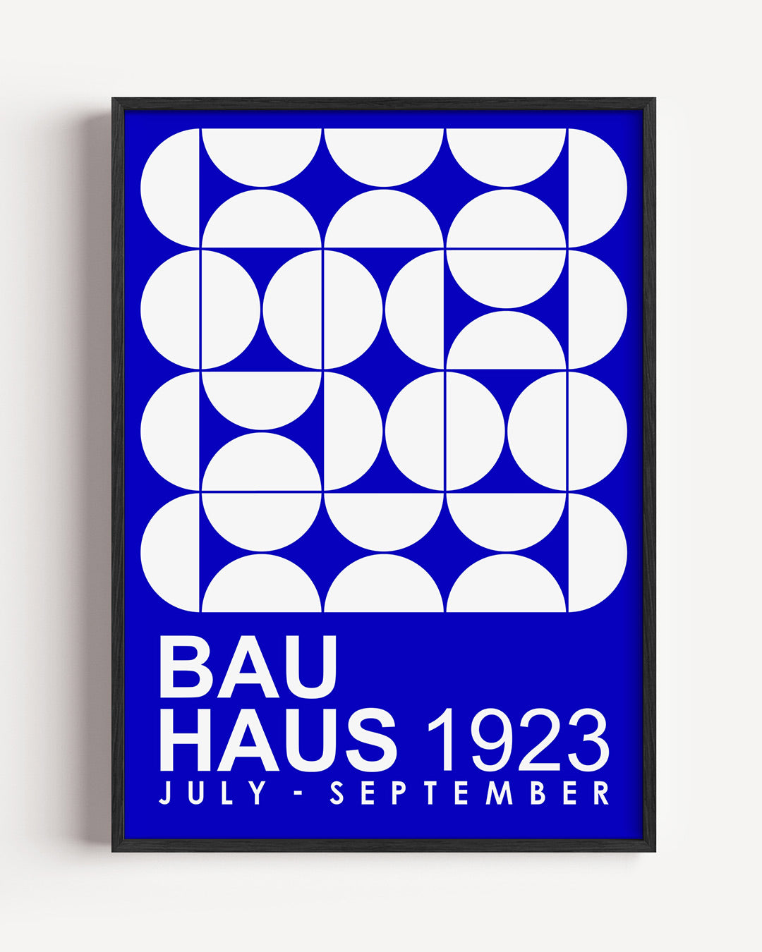 Cirkelpatroon blauw Poster