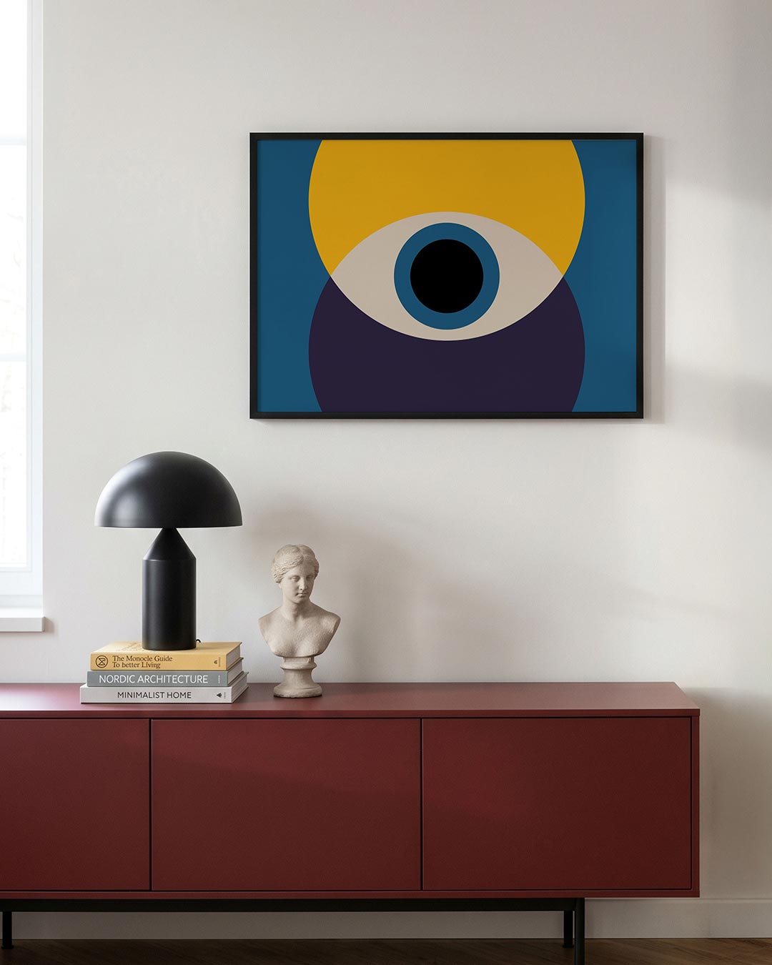 Cirkelvormen en kleurvlakken Poster
