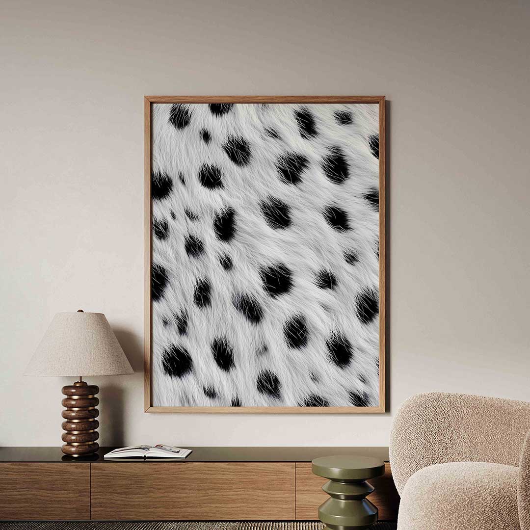 Zwart witte stippen Poster