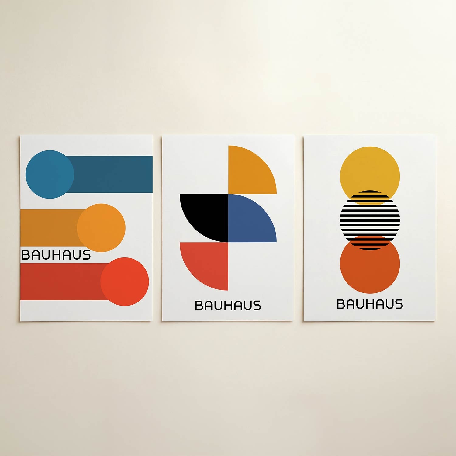 Kleurrijke cirkelbalans Posterset