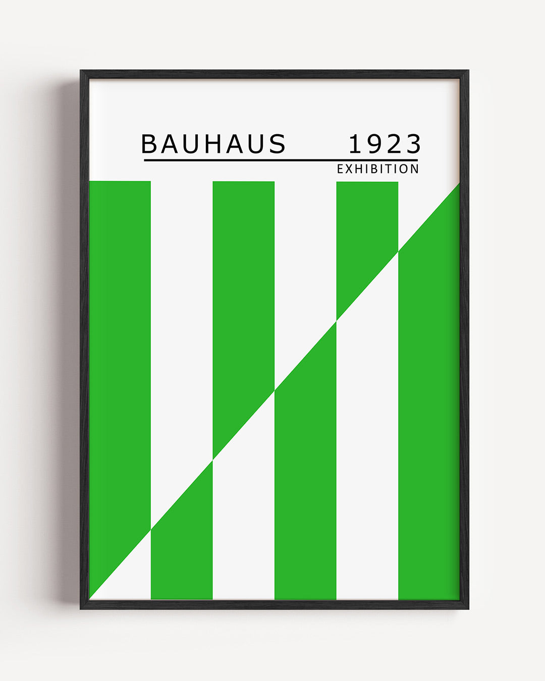 Groene lijnstructuur Poster