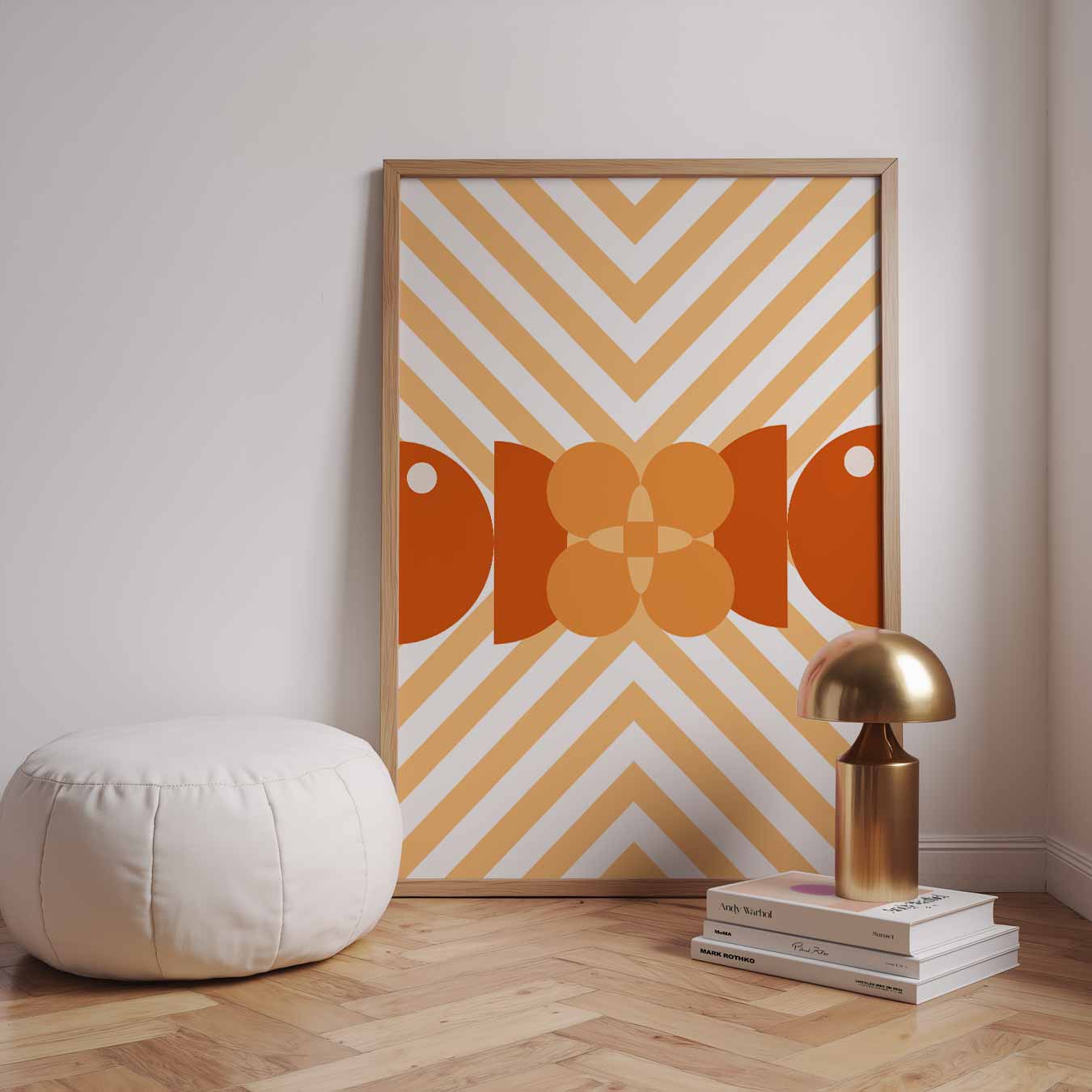 Retro Bloemen Vibes Poster-WallArtistic
