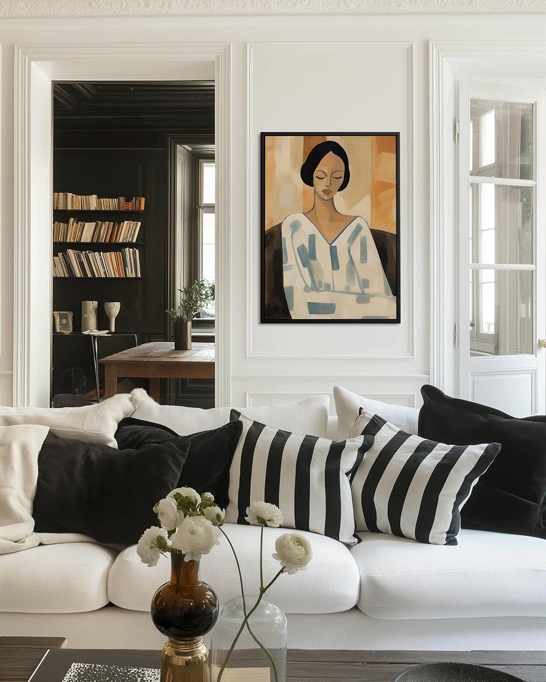 Gestileerde vrouw Kunstwerk