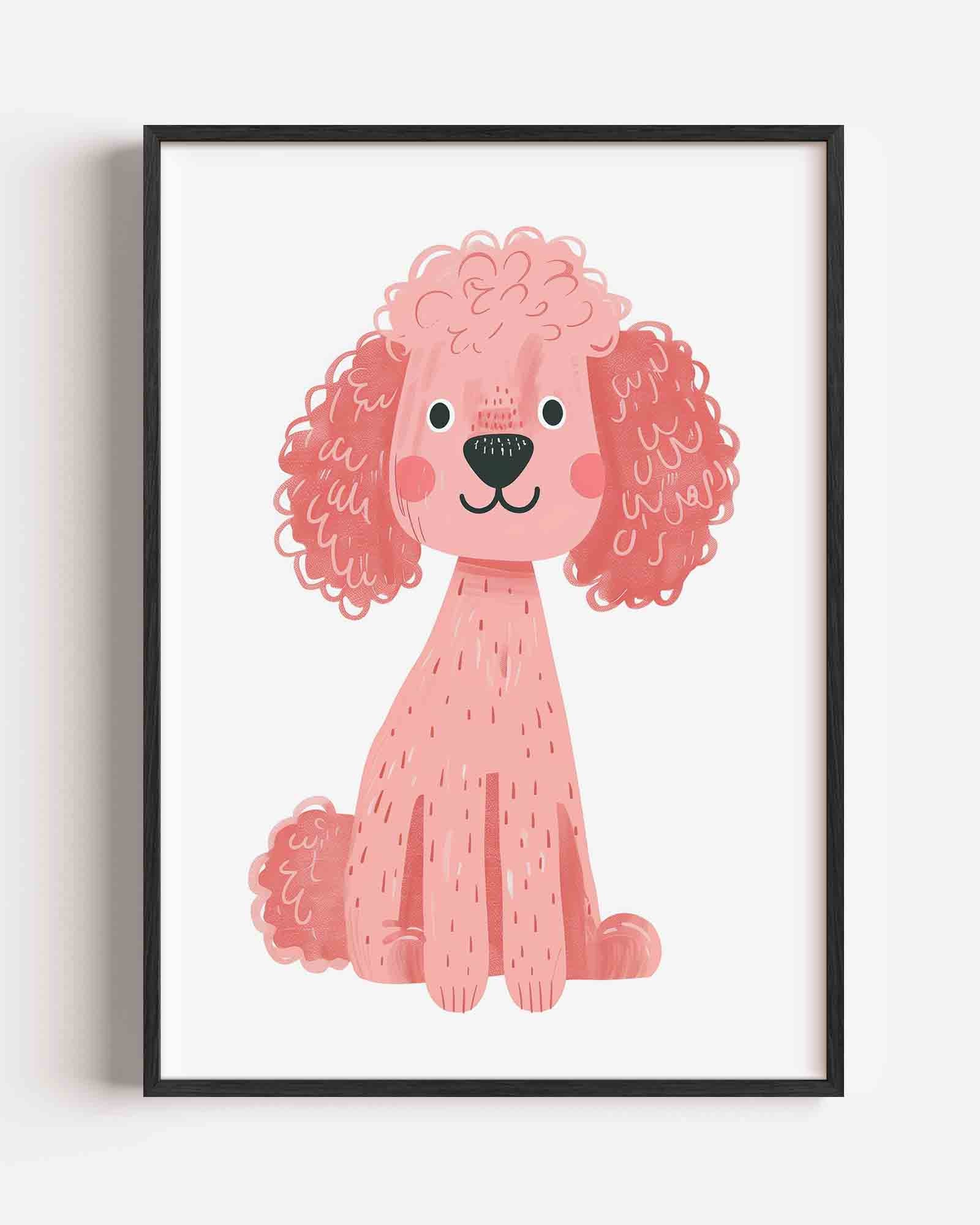 Roze poedel Poster