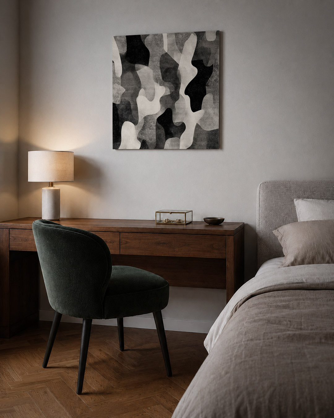 Organische vormen compositie Kunstwerk