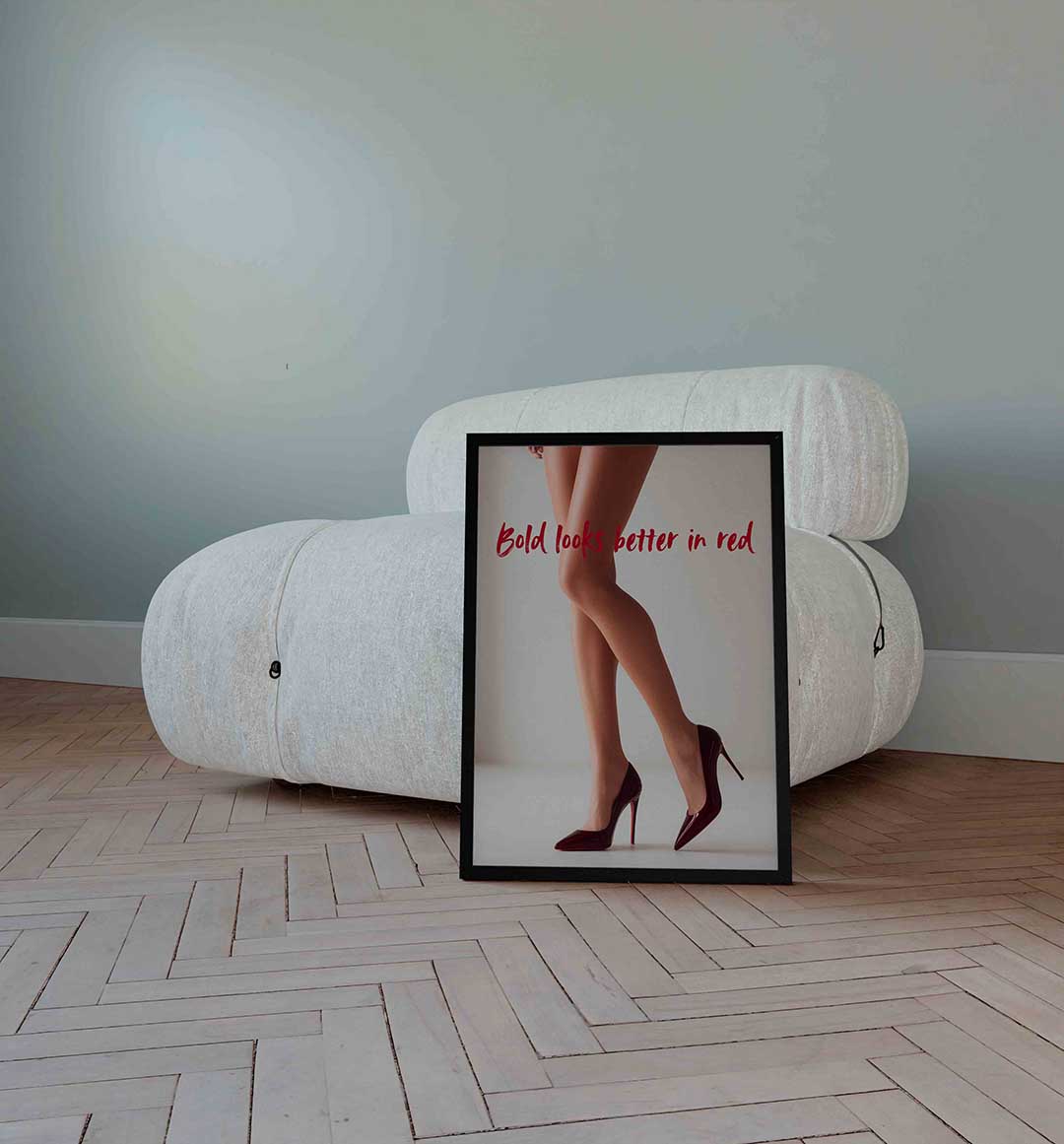 Rode hakken Poster