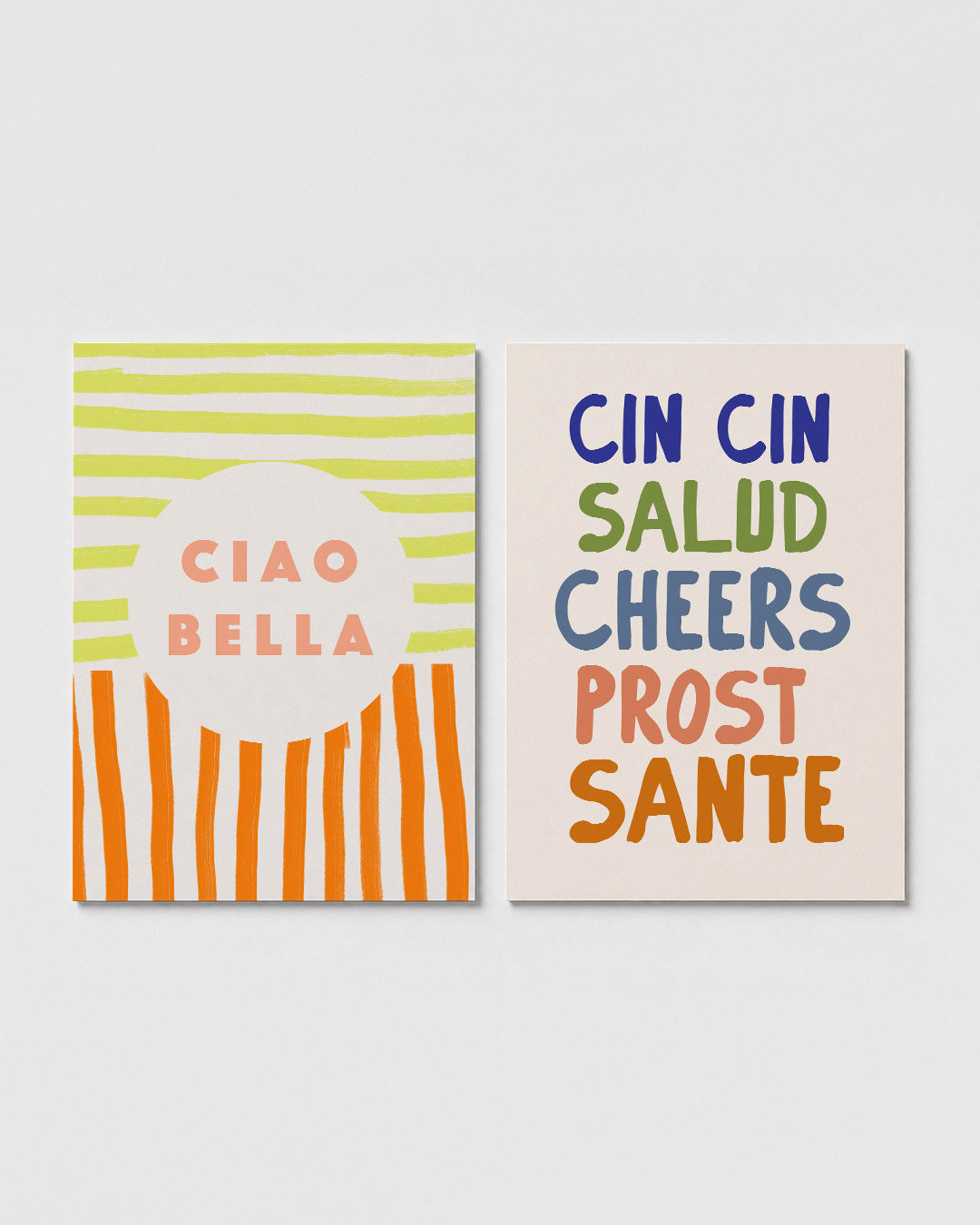 Strepen en cirkel Posterset