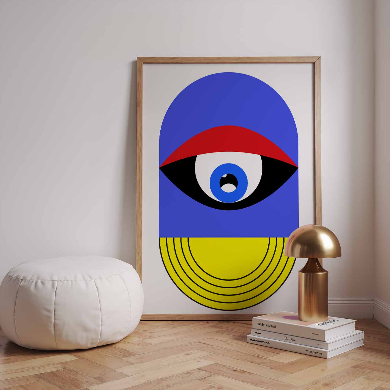 Trendy Geometrische Oogposter-WallArtistic