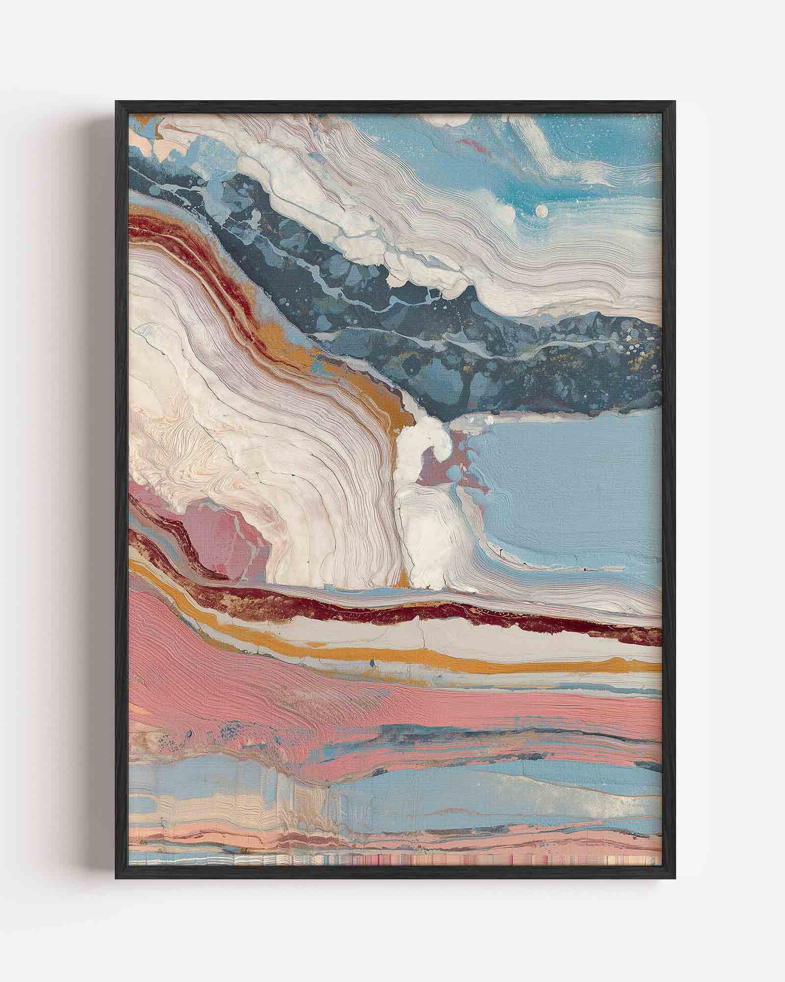 Abstracte lagen Poster