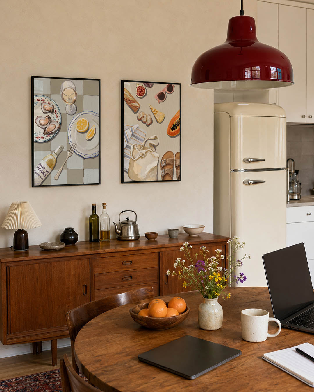 Eettafel compositie Posterset