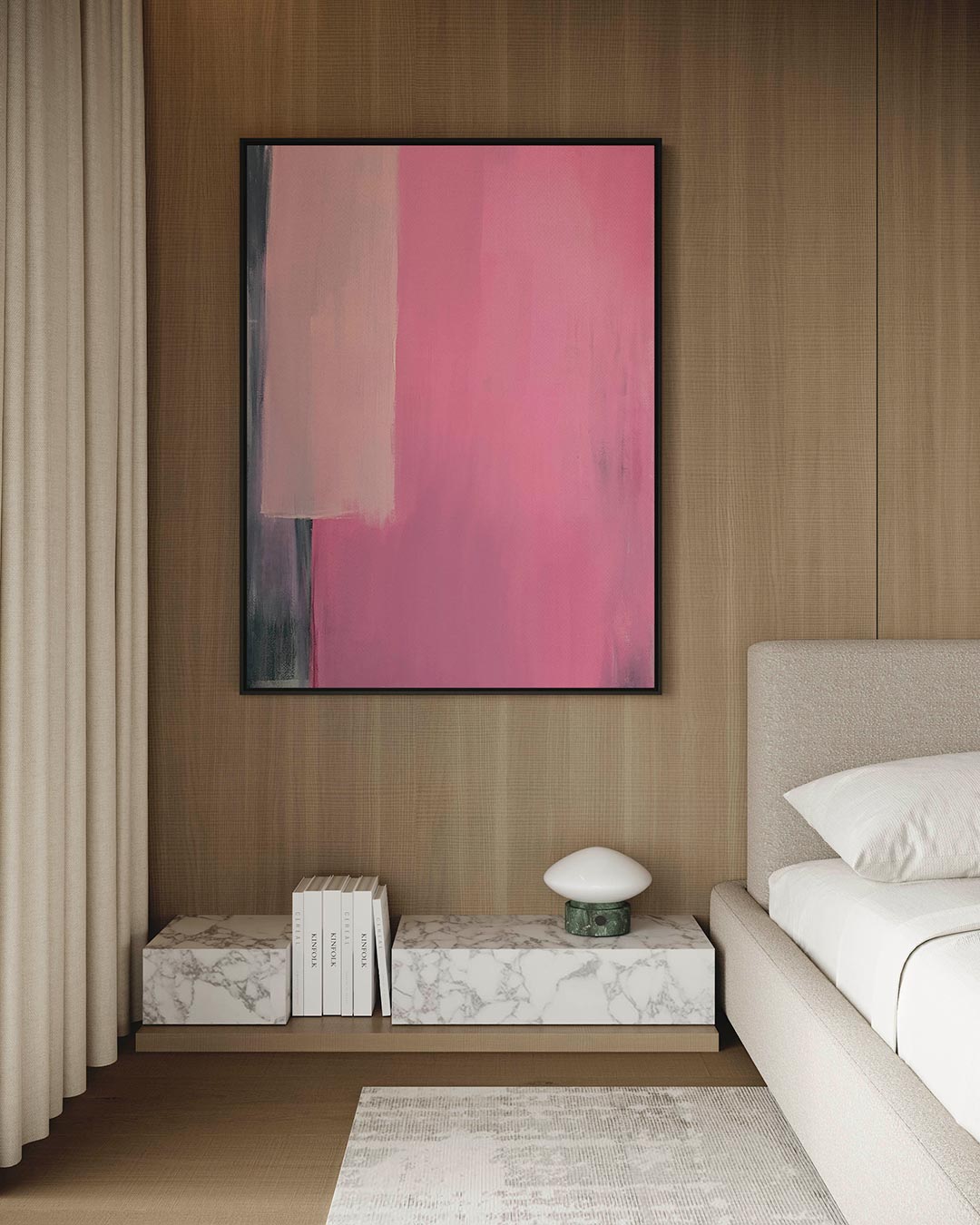 Zachte kleurvlakken Kunstwerk