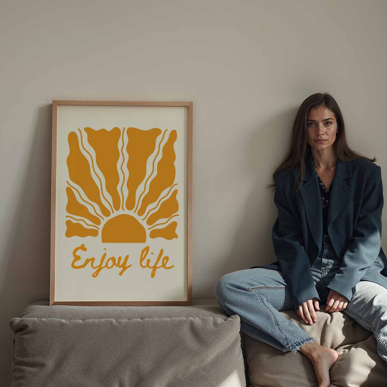 Geniet van het Leven Poster-WallArtistic