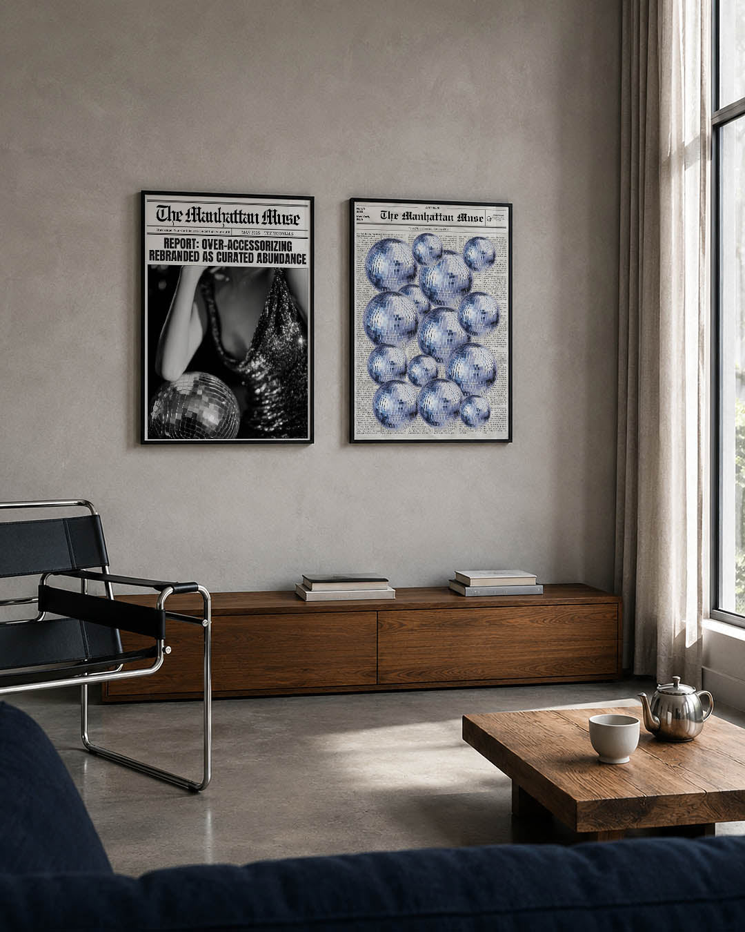 Glinsterend contrast Posterset