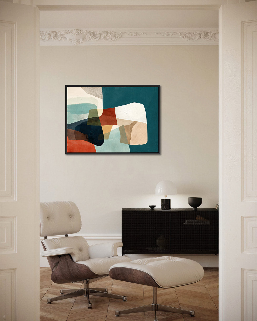 Organische vormen compositie Kunstwerk