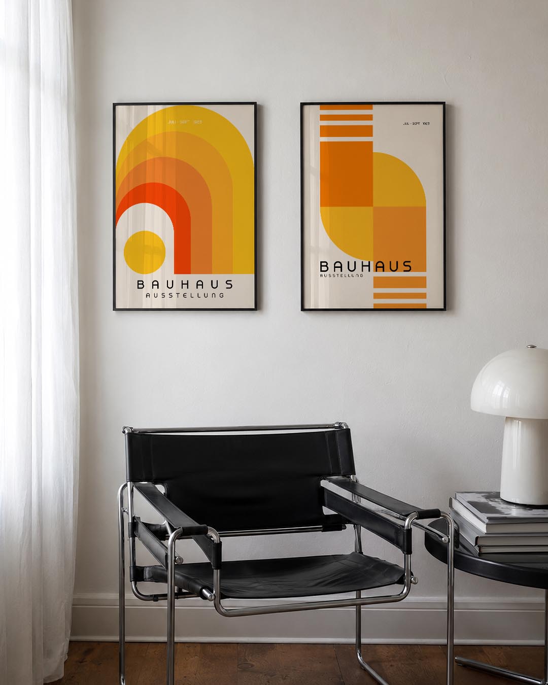 Kleurvolle boogvormen Posterset