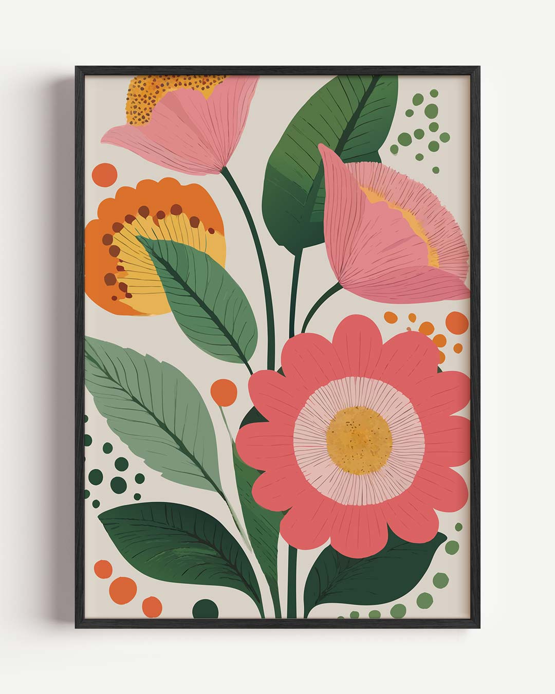 Vrolijke Bloemenpracht Poster-WallArtistic