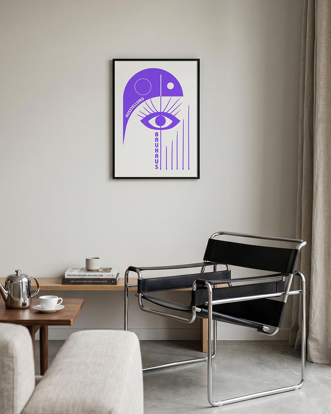 Oog en lijnen Poster