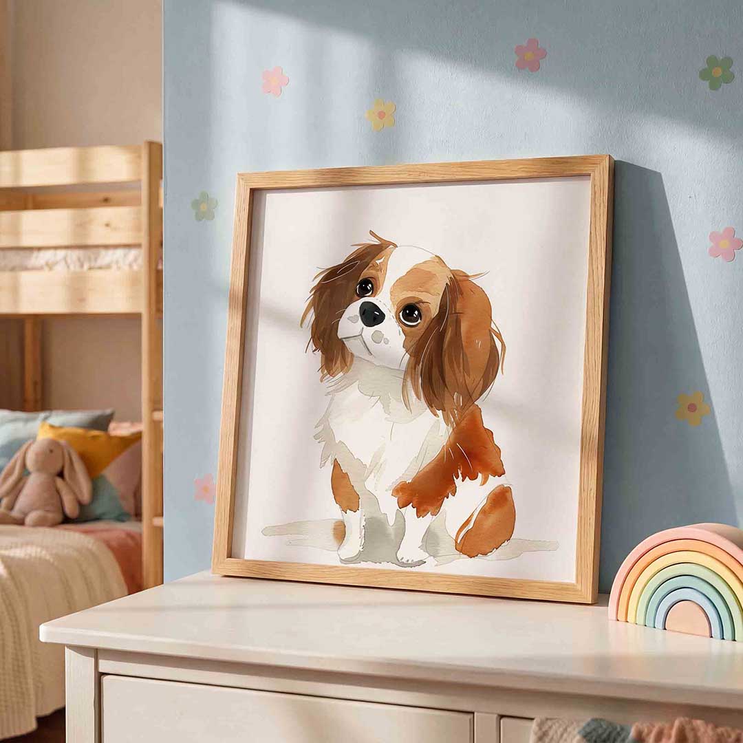 Hond met bruine vlekken Poster