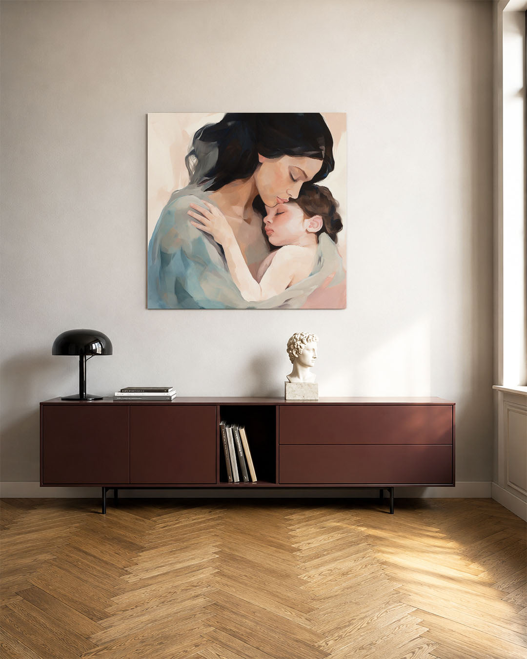 Intieme omhelzing Kunstwerk
