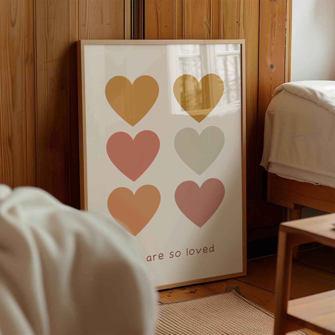 Liefdevolle Hartjes Poster-WallArtistic