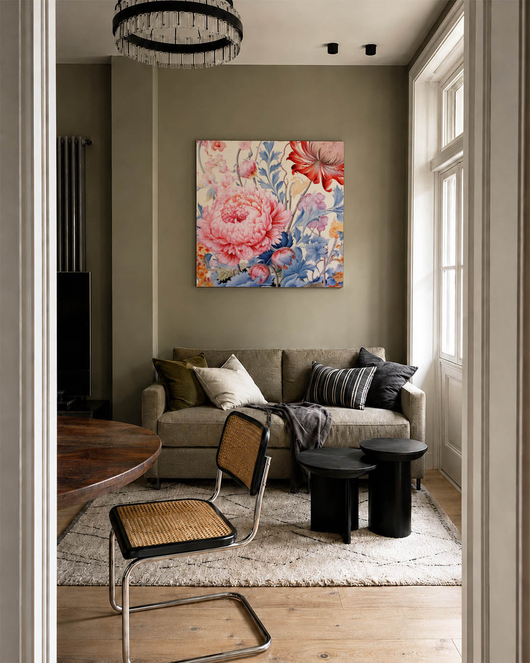 Bloemrijke fantasie Kunstwerk