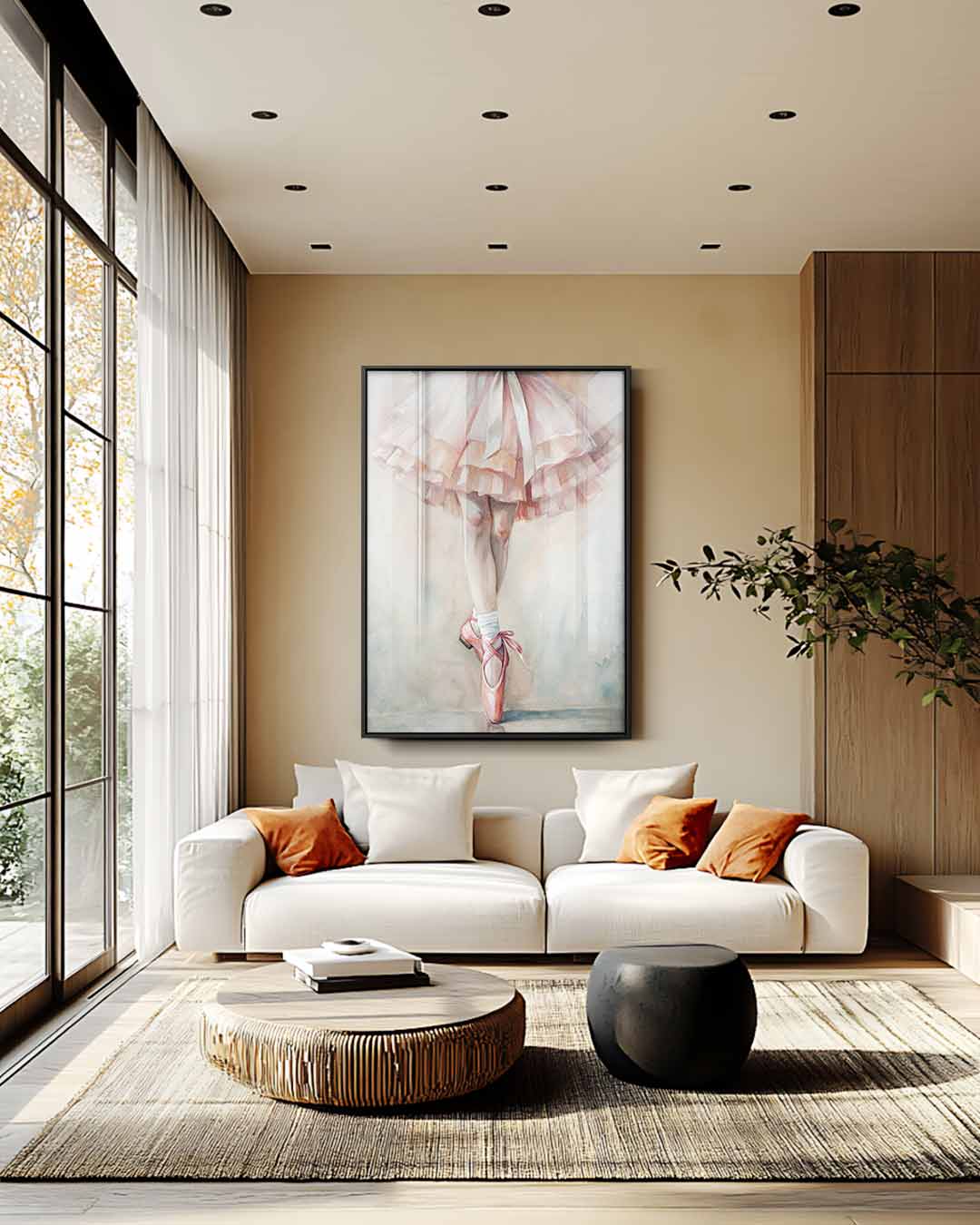 Balletdromen in Pastel Kunstwerk-canvas-dibond-plexiglas-wanddecoratie-WallArtistic