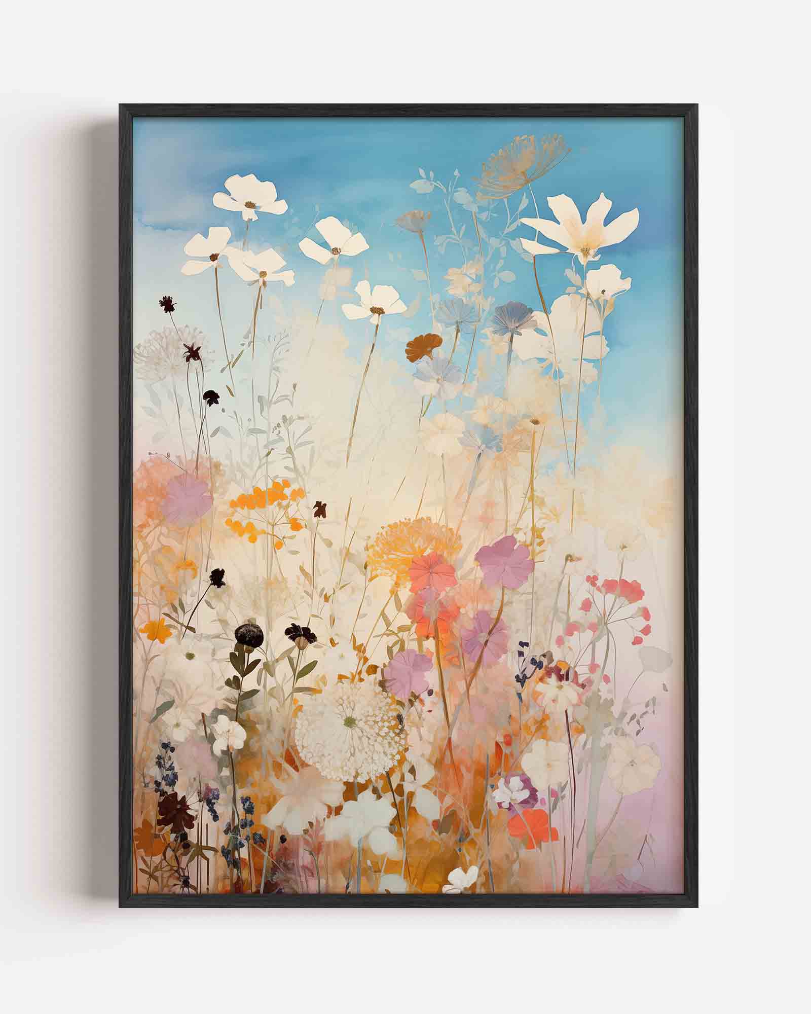 Bloemen in zachte tinten Poster