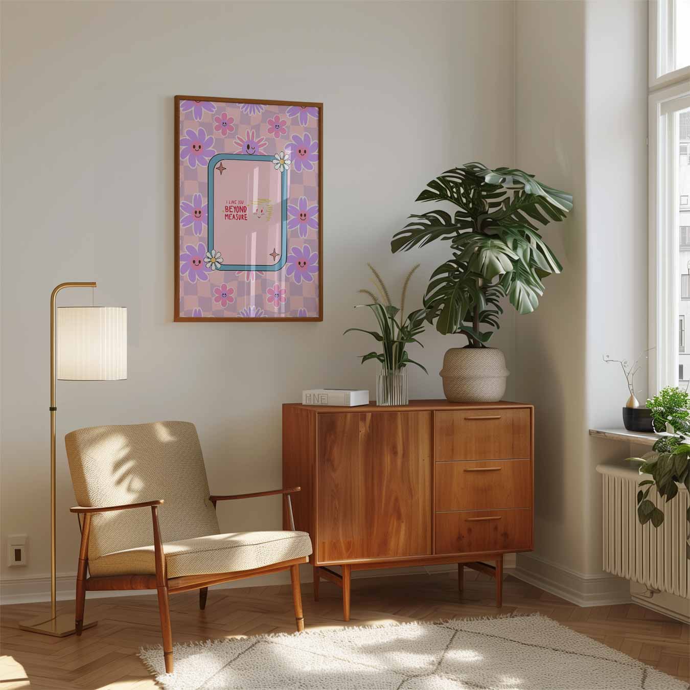 Liefdevolle Bloemen Poster-WallArtistic