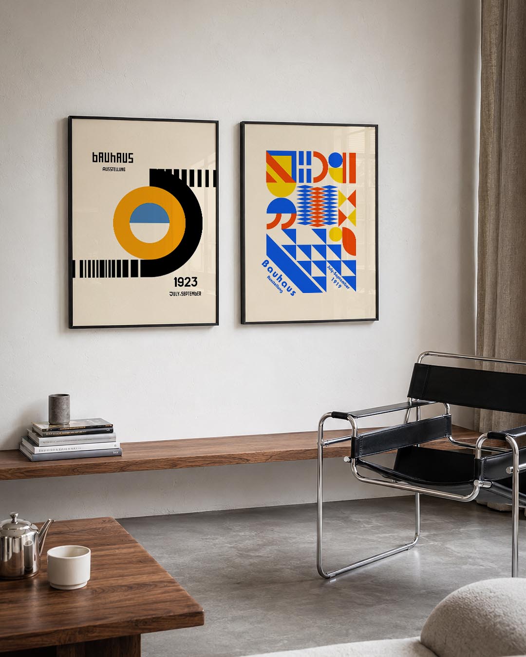 Kleurrijke cirkelcompositie Posterset