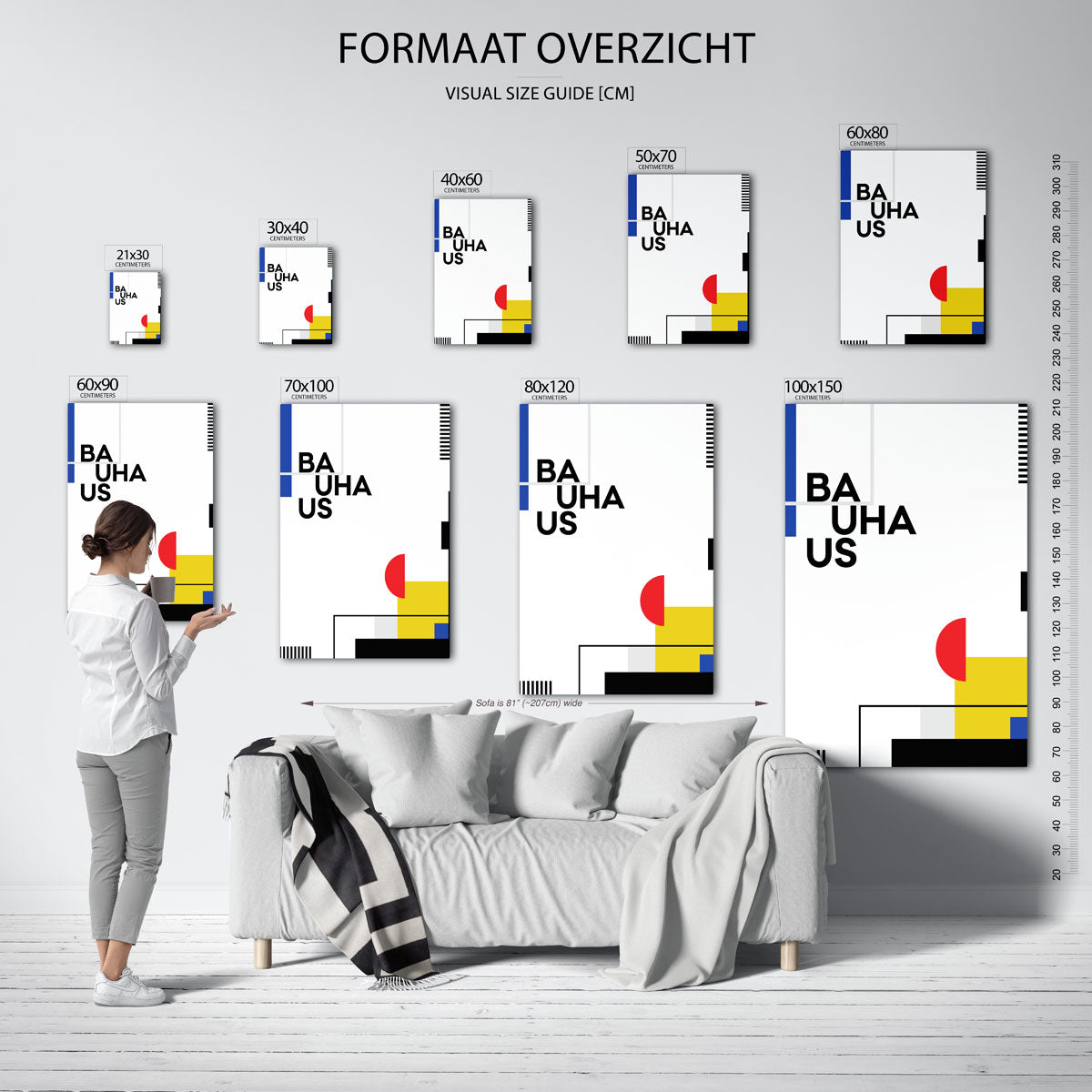Vormen en kleurvlakken Poster