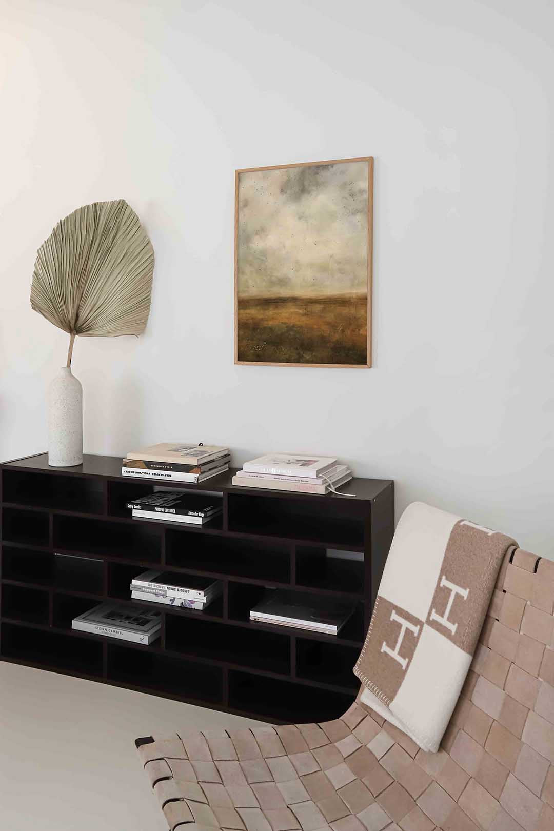 Landschap met wolken Poster