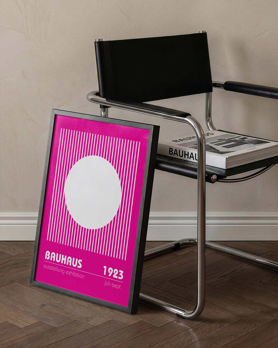 Lijnen en cirkel Poster