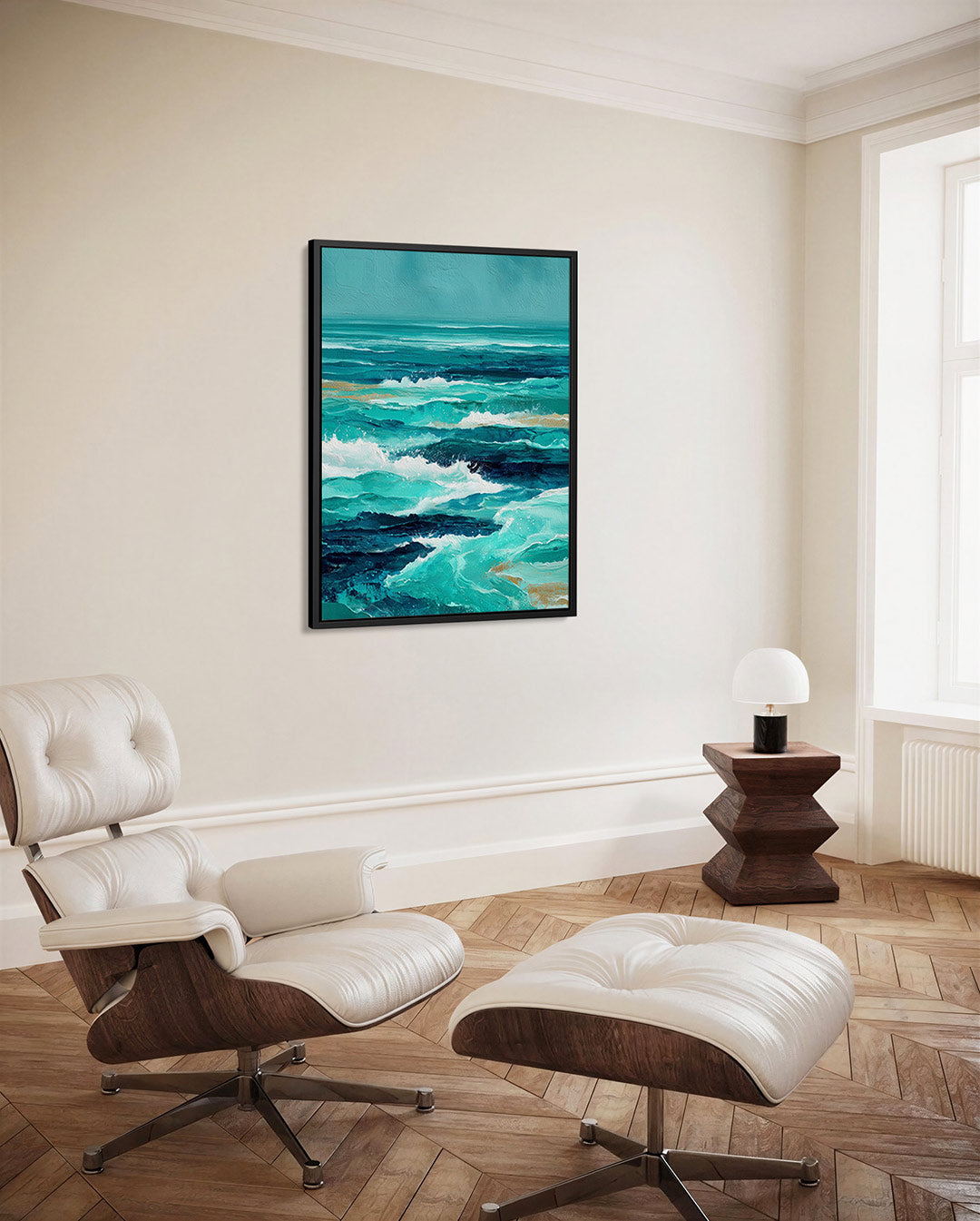 Dynamische zee Kunstwerk