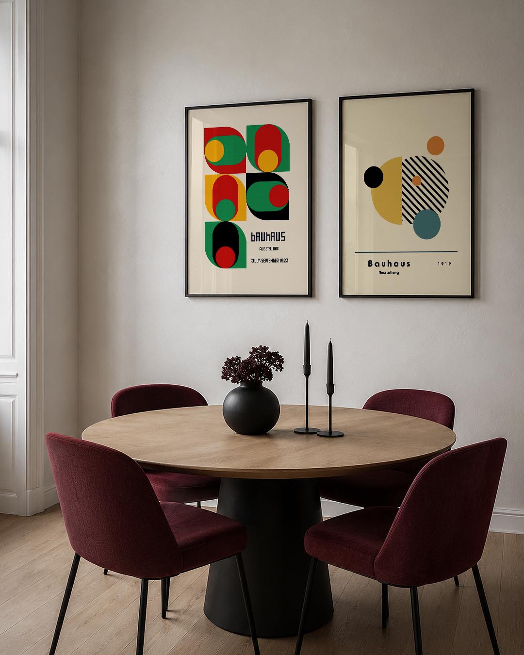Kleurrijke vormen Posterset