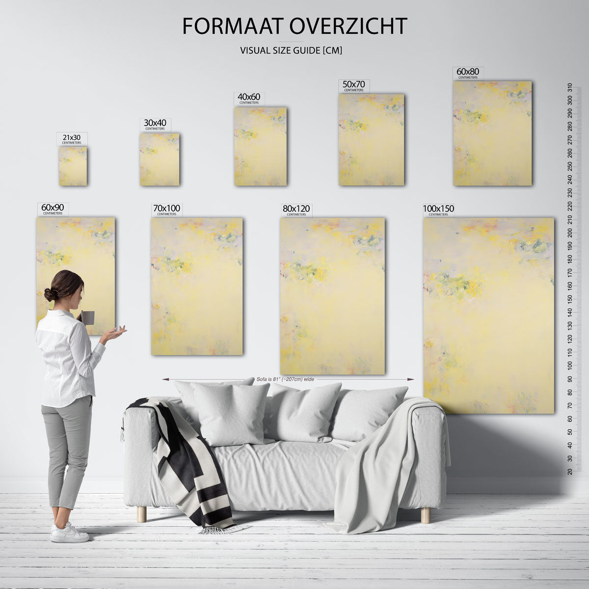 Vage vormen en kleuren Poster