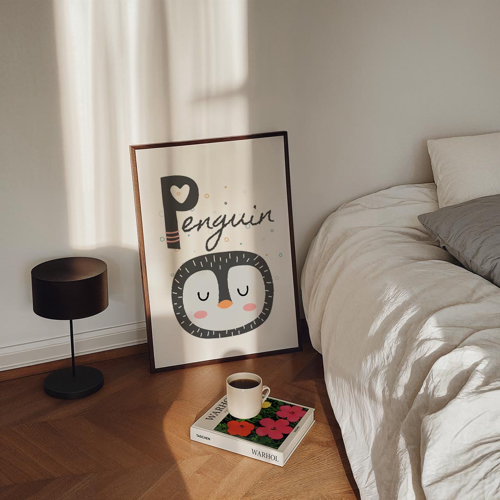 Snoezige Pinguïn Poster-WallArtistic