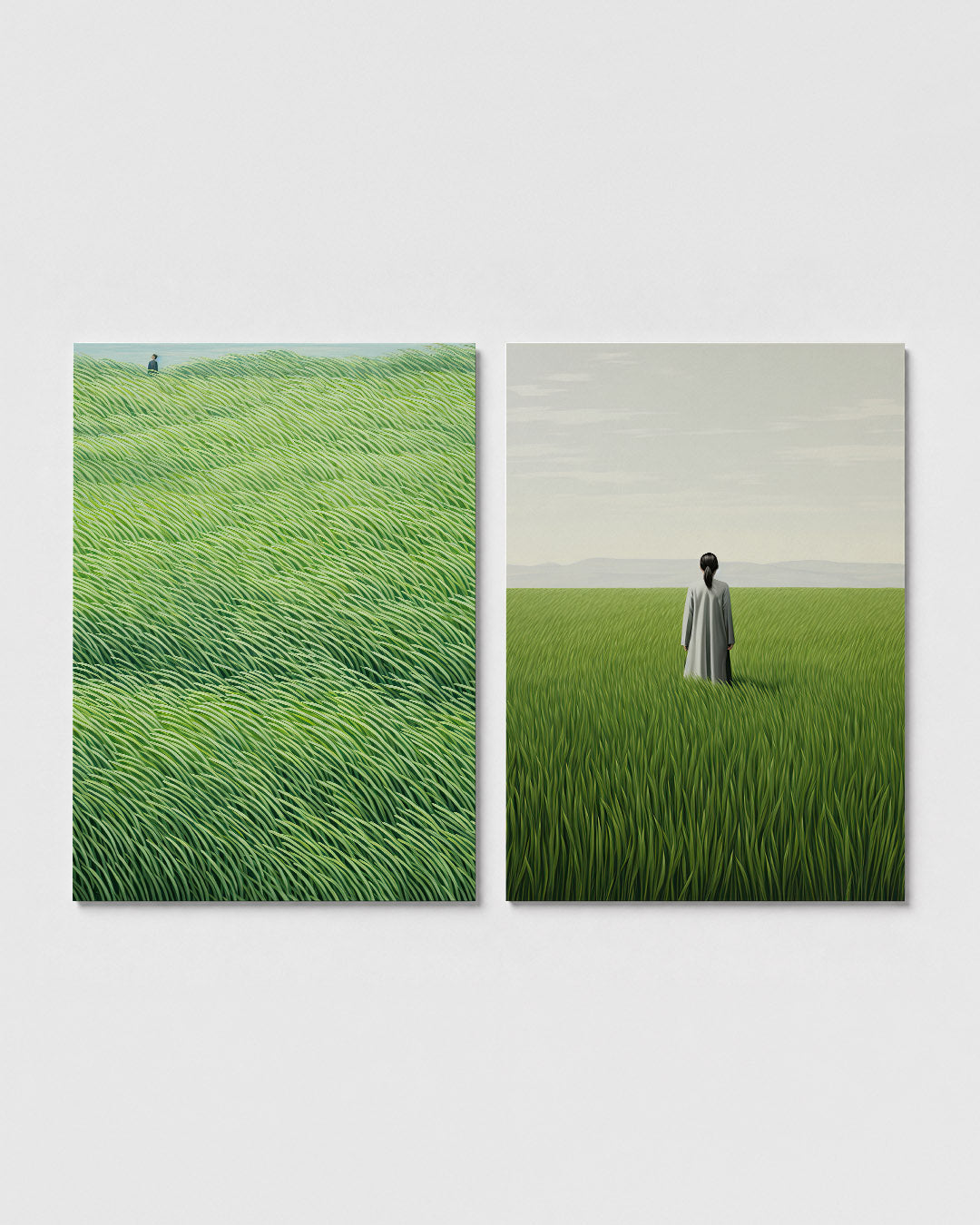 Golvend grasland Posterset