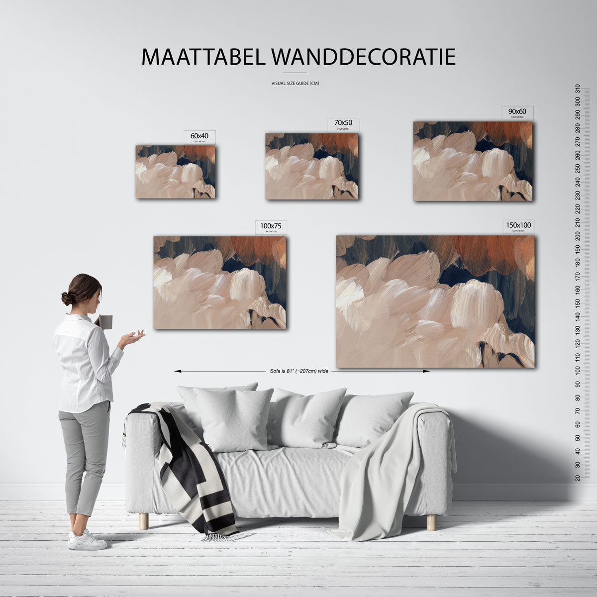 Organische borstels Kunstwerk