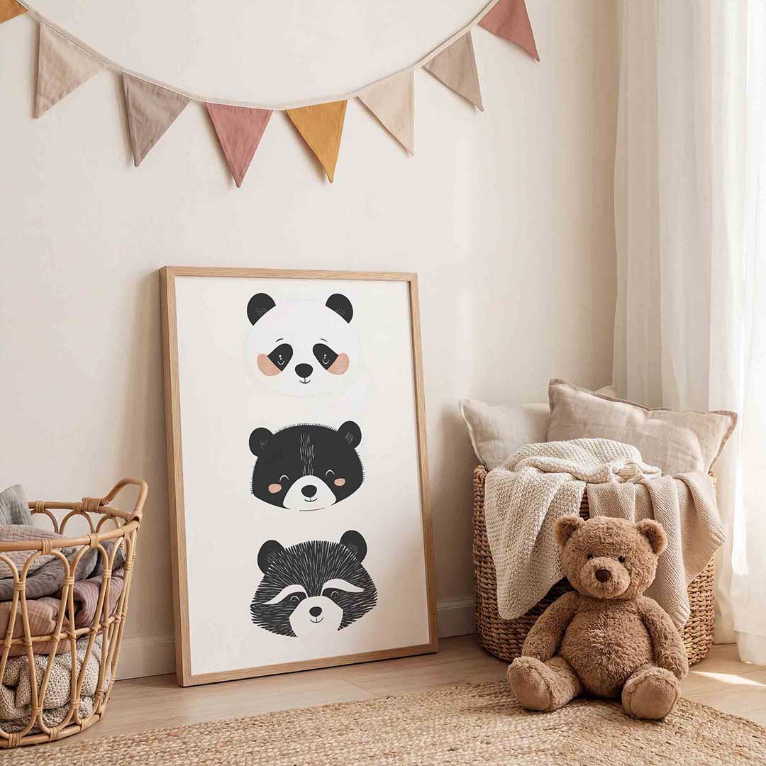 Dierengezichten Poster