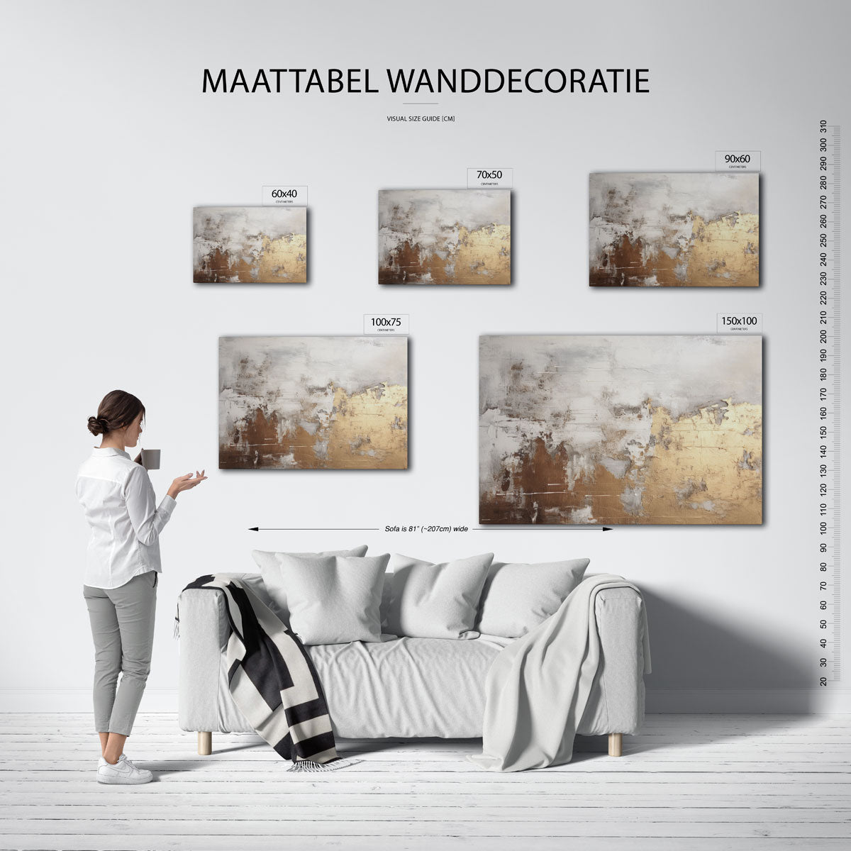 Gelaagde texturen Kunstwerk
