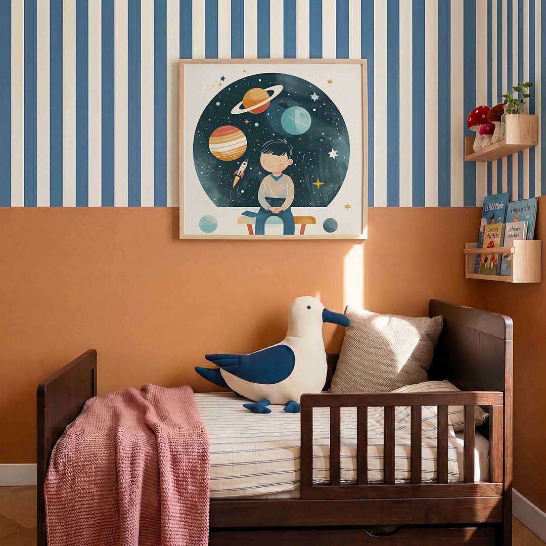 Kind met planeten Poster