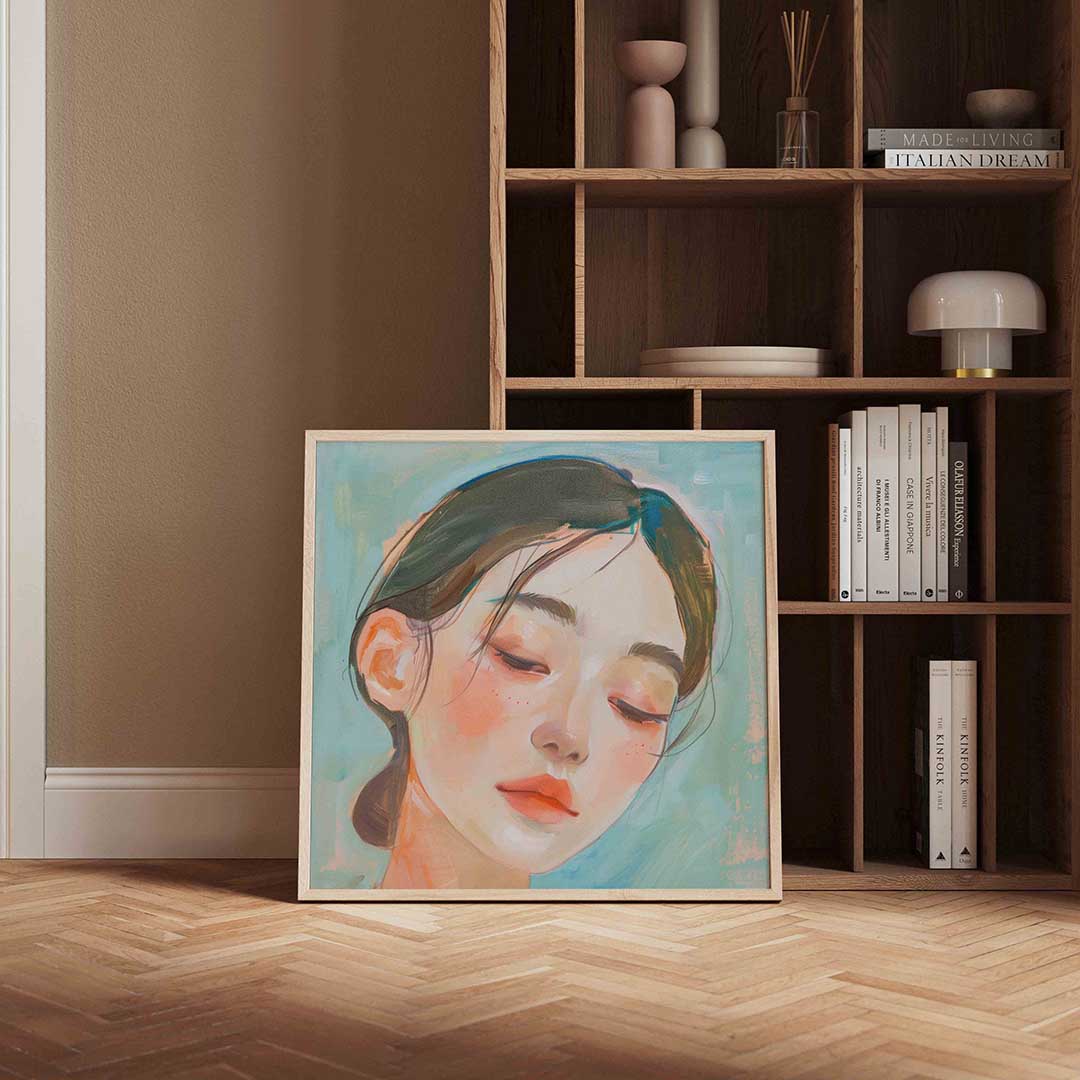 Portret van vrouw Poster