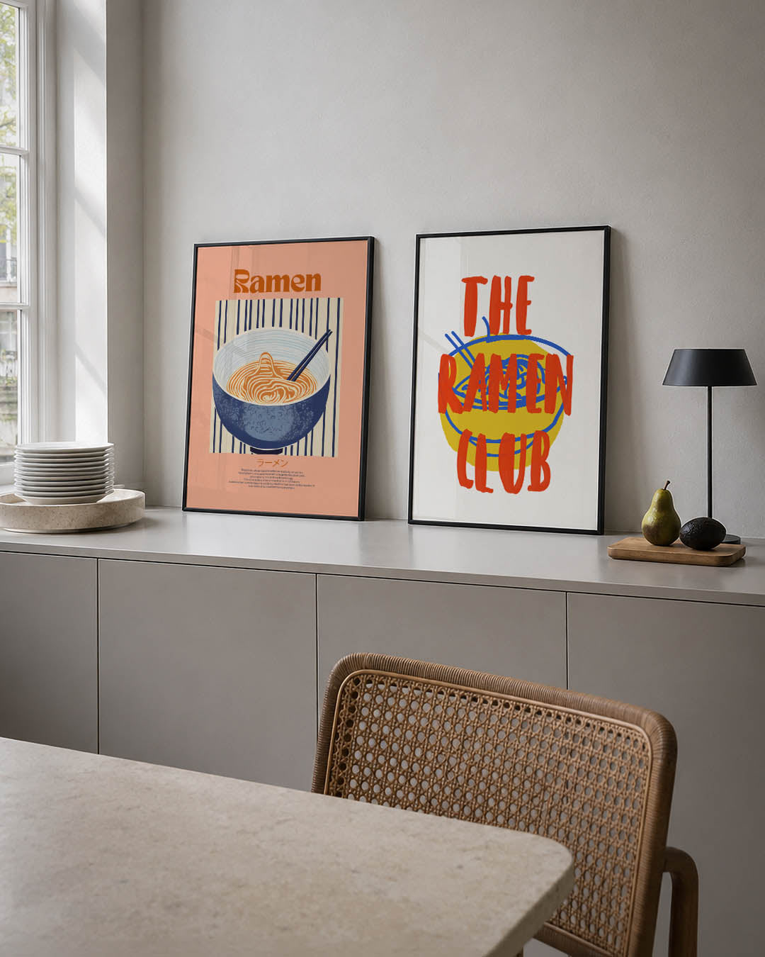 Kleurige kompositie Posterset
