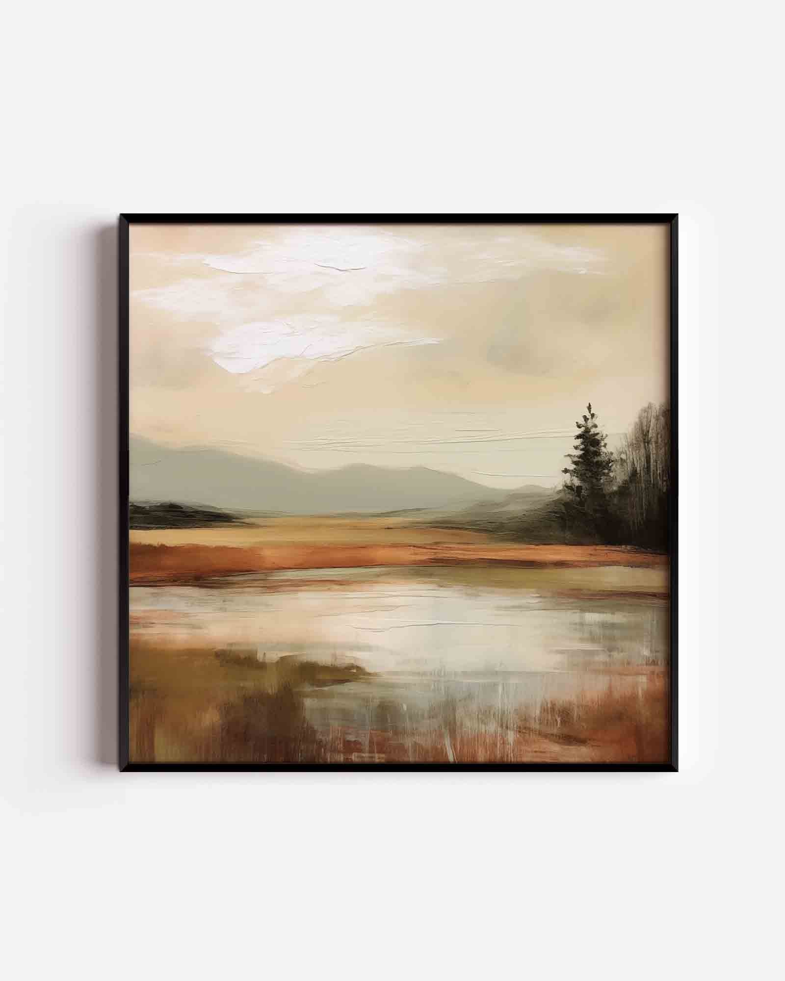 Landschap met bomen Poster