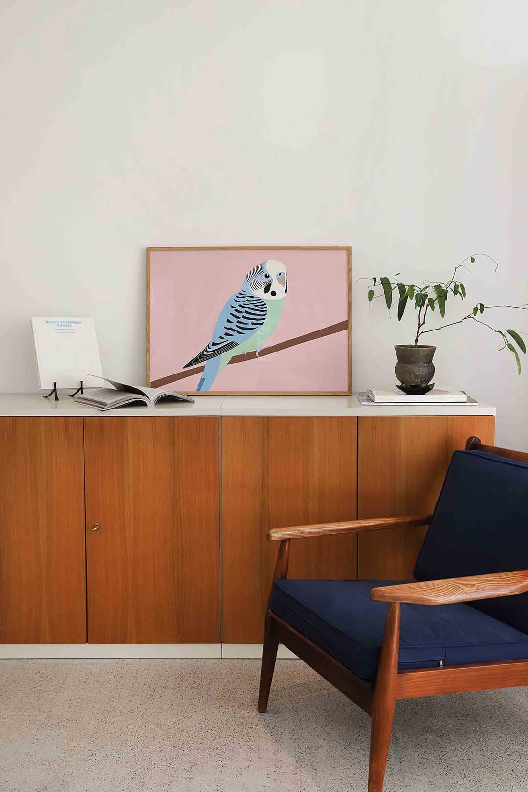 Parkiet op tak Poster