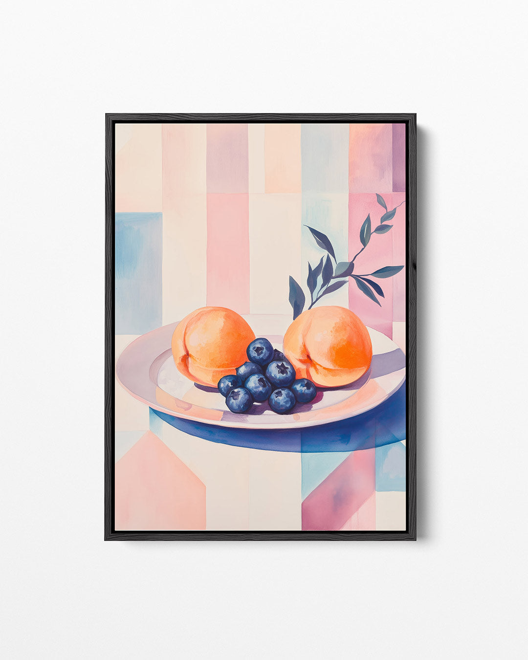 Fruit en geometrie Kunstwerk