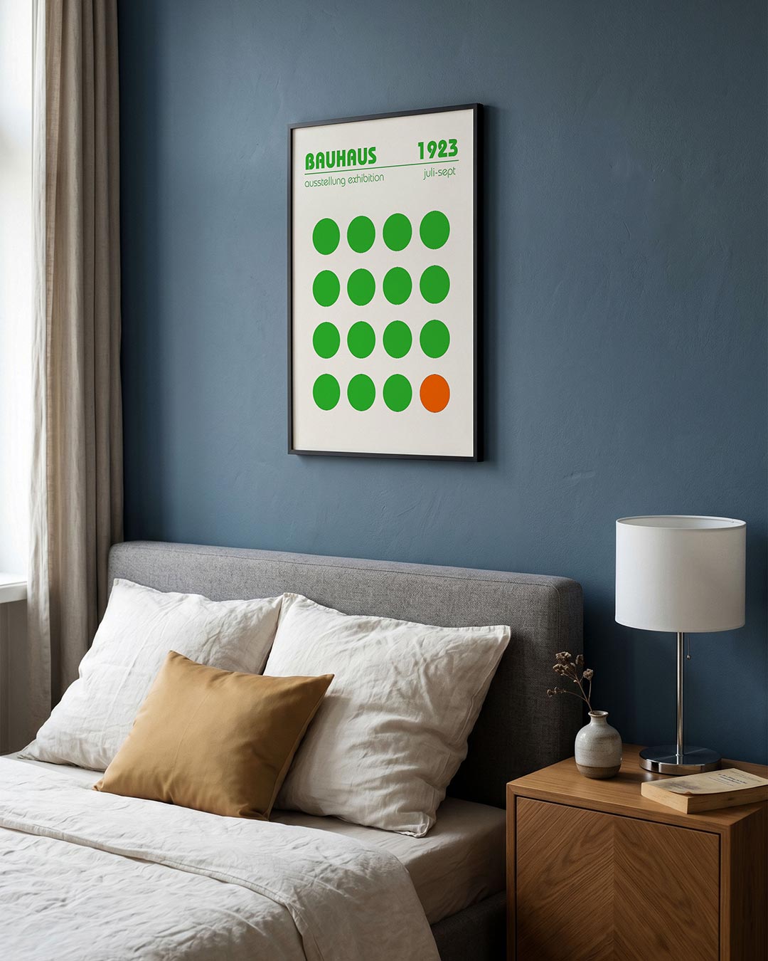 Cirkelpatroon contrast Poster