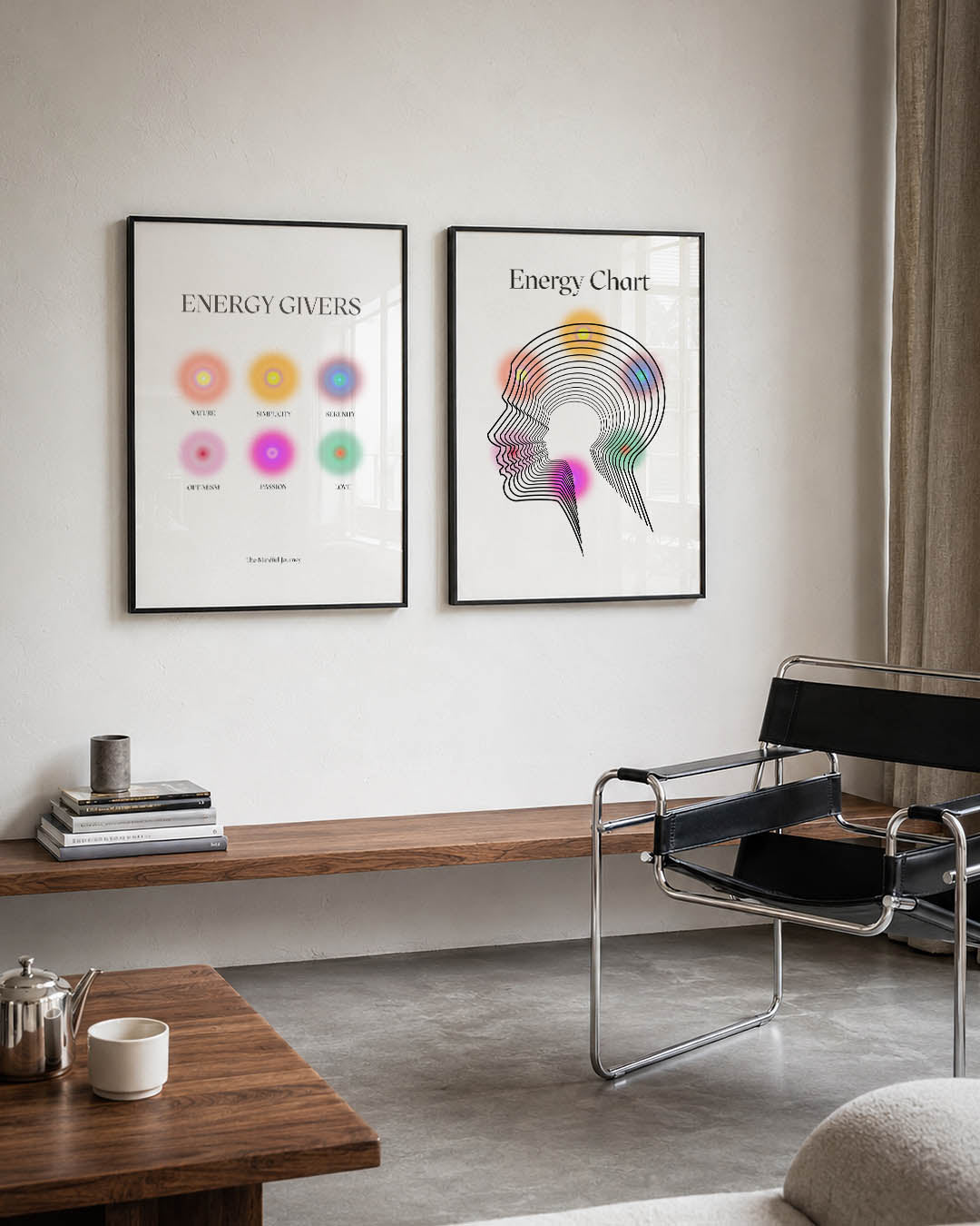 Kleurvolle cirkelharmonie Posterset