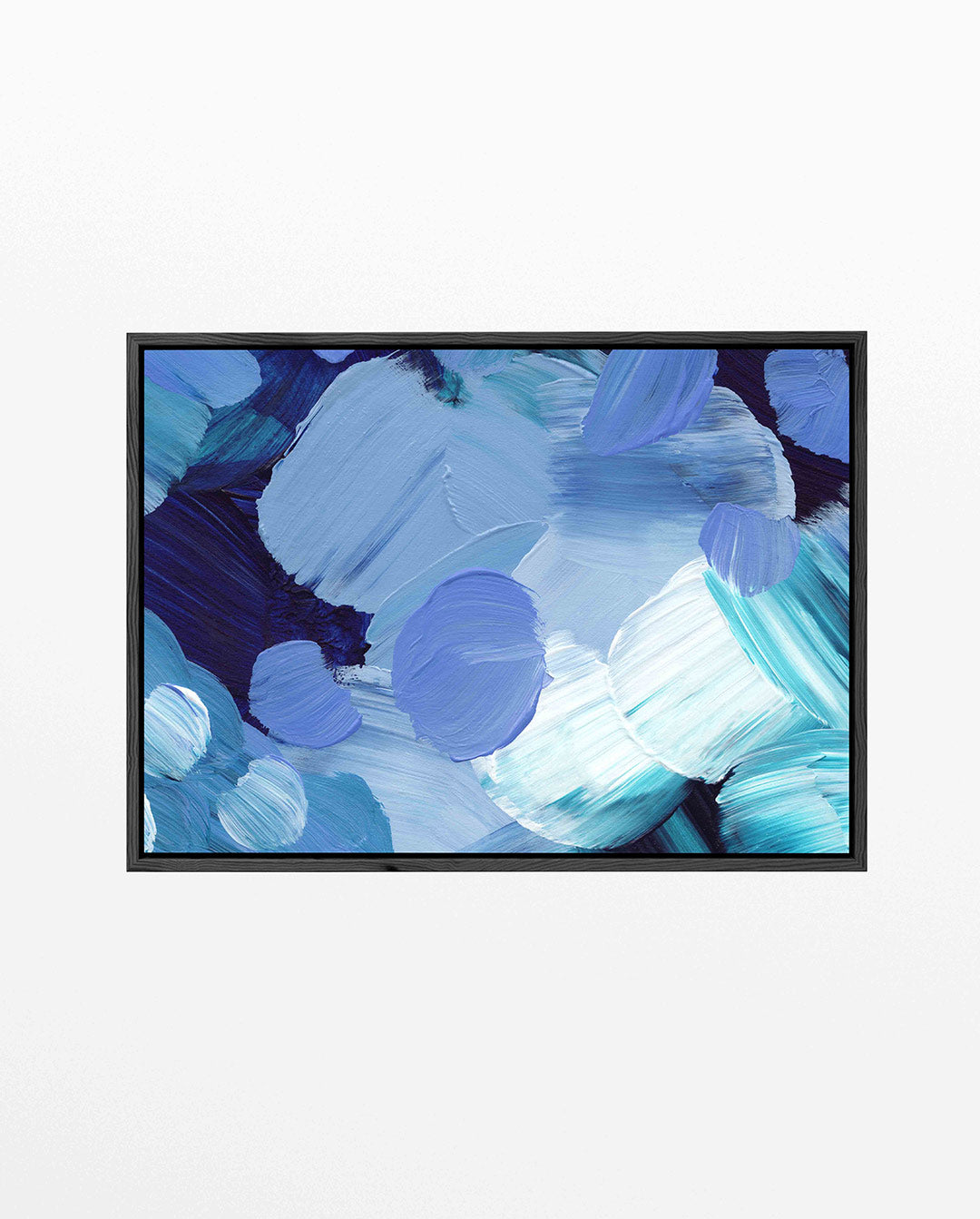 Dynamische blauwtinten Kunstwerk