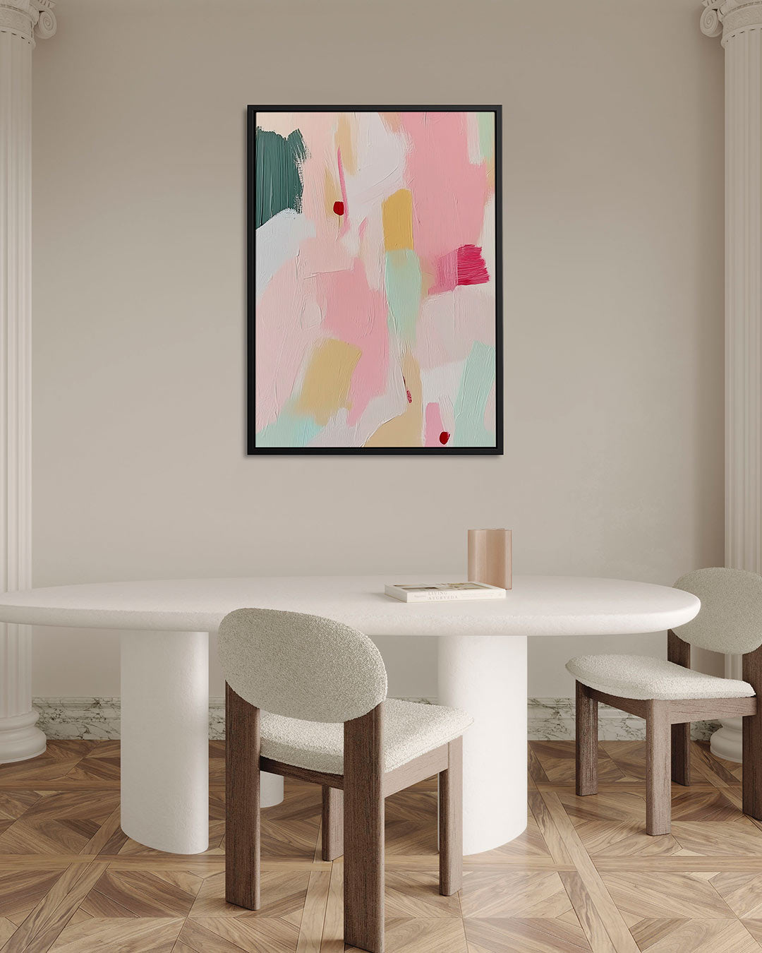 Kleurrijke vormen Kunstwerk